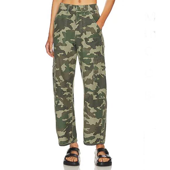Citizens of Humanity Marcelle Low Slung Cargo Incognito Camo Size 28 2078-576PR - Picture 1 of 11
